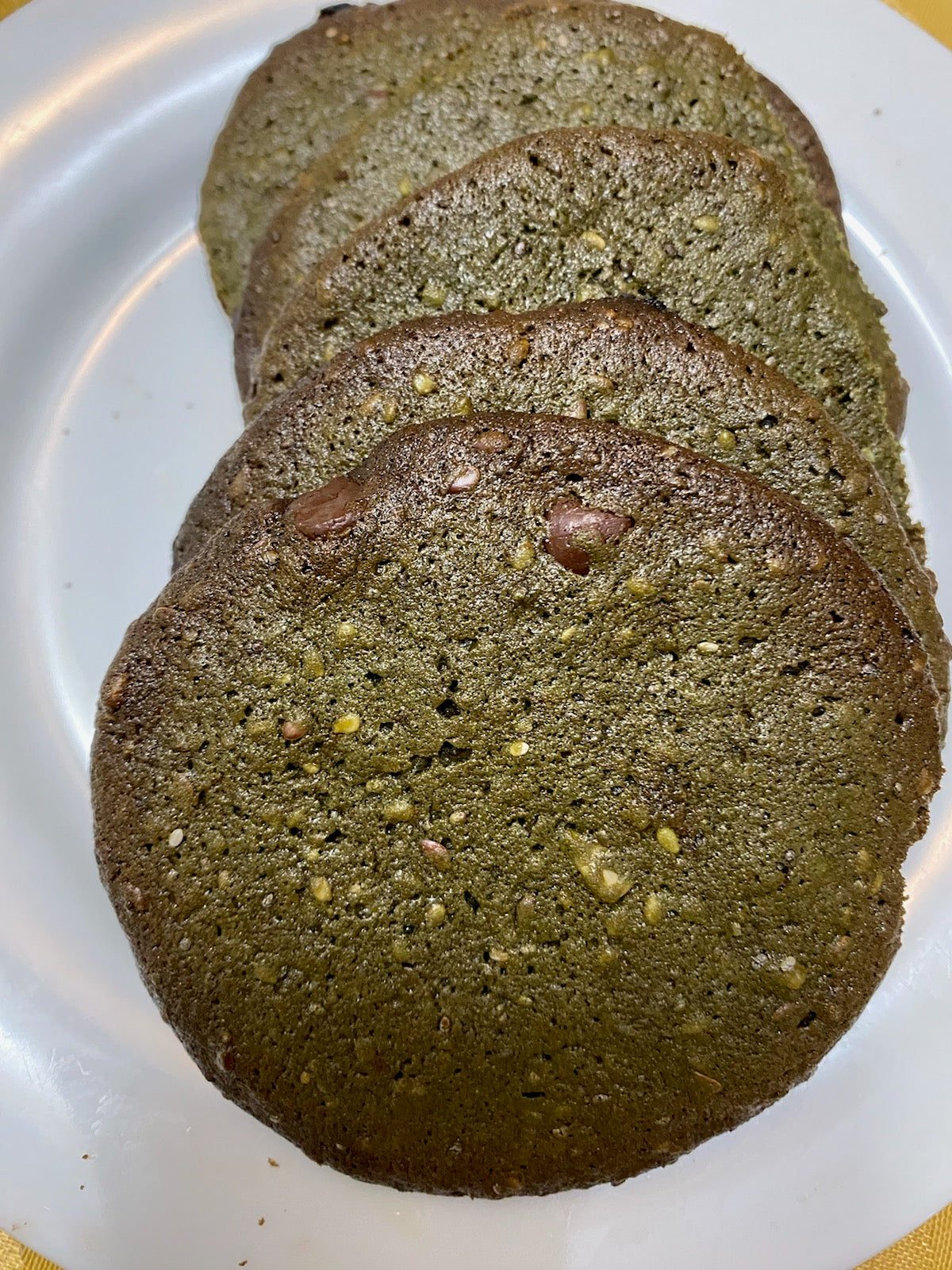 Caramel-Kissed Matcha Crunch Cookies